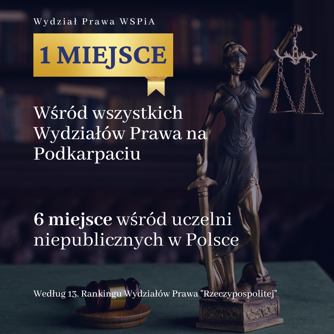 Prawo w WSPiA jednym z najlepszych w Polsce 