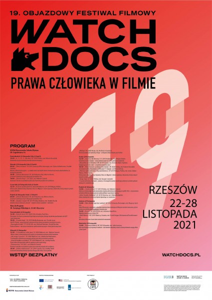 Plakat festiwalu Watch Docs 2021