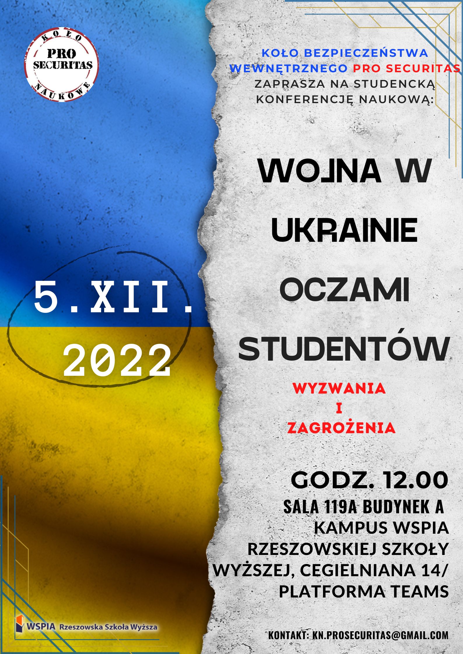 Wojna w Ukrainie oczami studentów - dyskusja studentów WSPiA